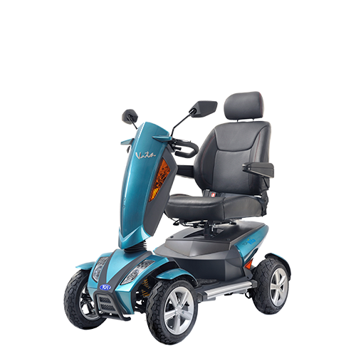 Blue mobility scooter with comfortable seat and handlebars, available at {{company_name}} in {{place}}. Explore our range of {{category}}.